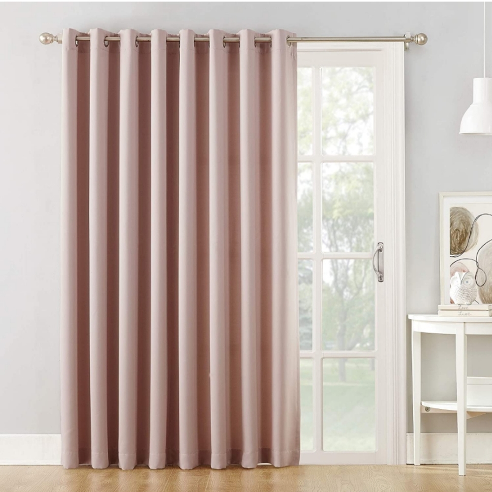 Sun Zero room darkening Patio door curtain